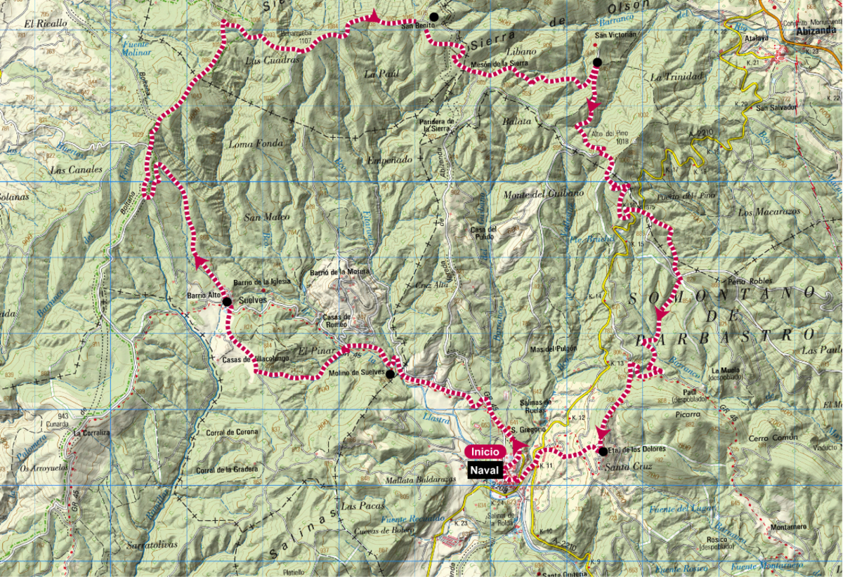 Mapa R5 Trail Naval